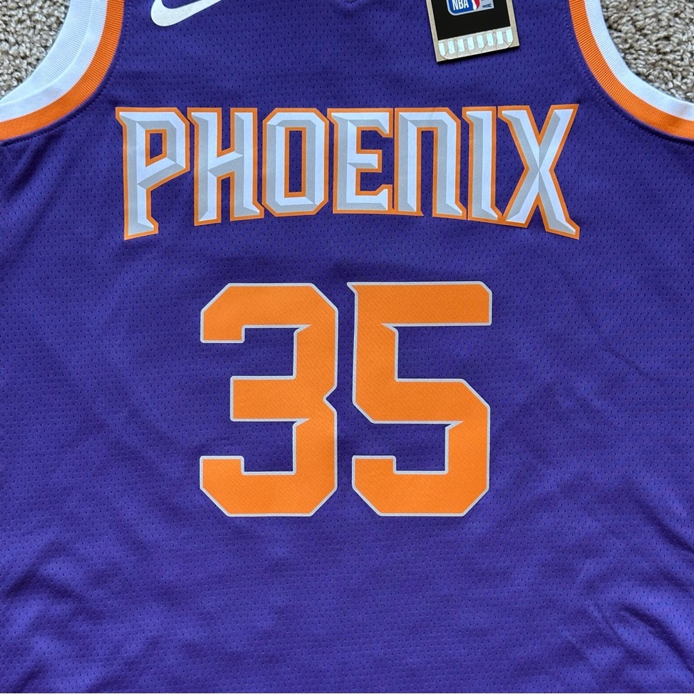 PHOENIX SUNS KEVIN DURANT 35 ICON EDITION SWINGMAN BASKETBALL JERSEY NBA DRI FIT - Picture 4 of 8